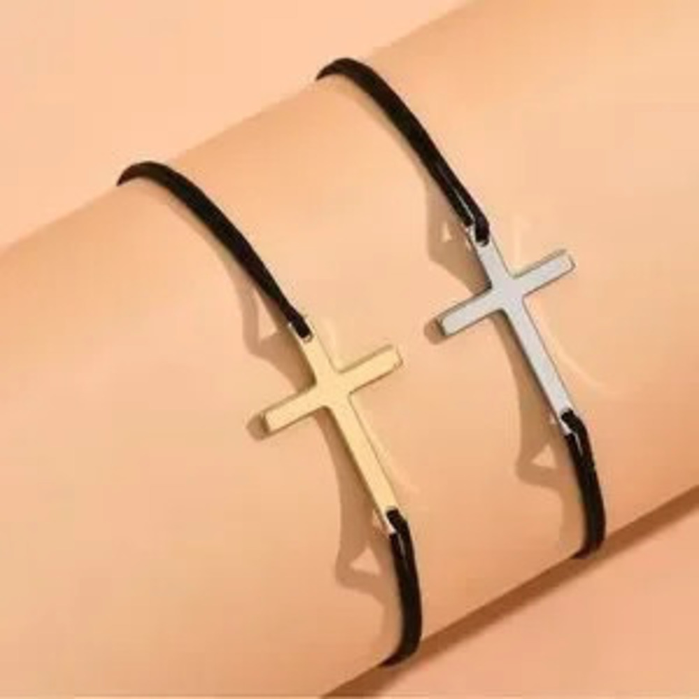 Couple Cross Bracelet string Rope for couples - Picture 3 of 5